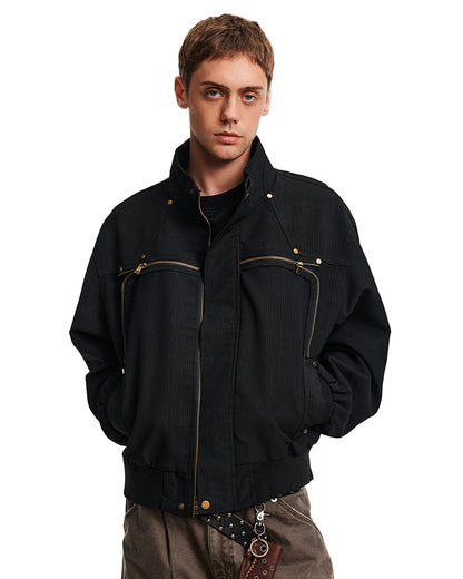 MADWITCH ZIP STRIPE JACKET #251502