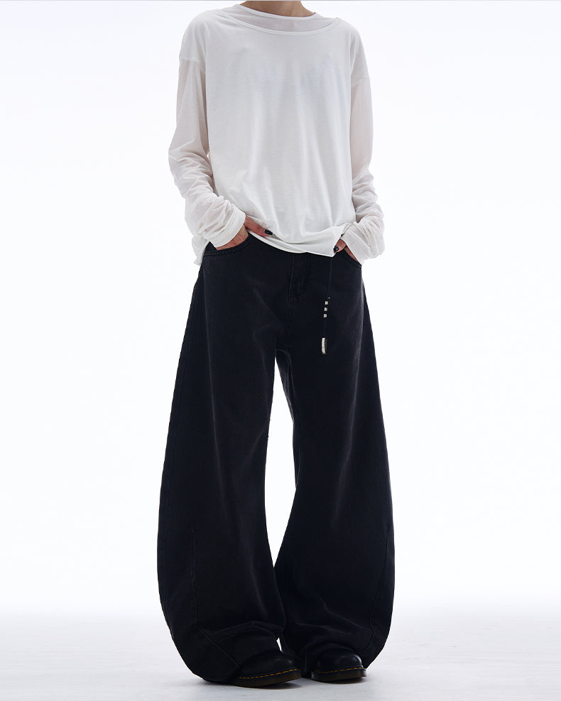 MADWITCH SCIMITAR-STYLE CASUAL JEANS #G6661