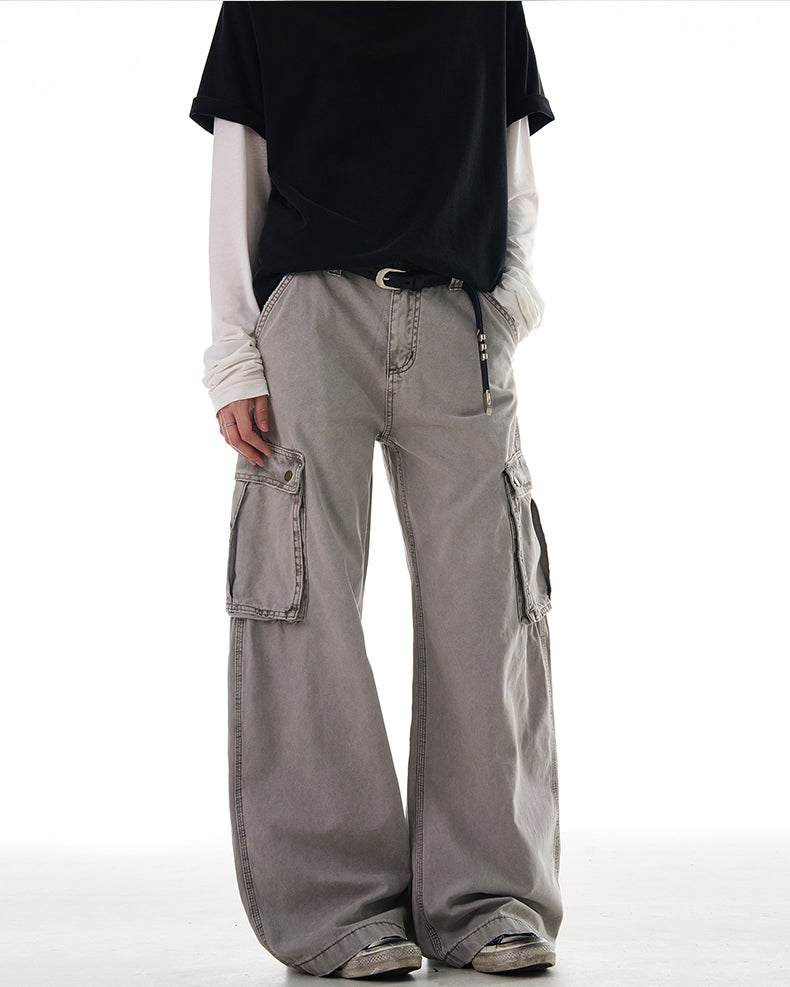 MADWITCH HEAVY WASHED CARGO PANTS #Z006