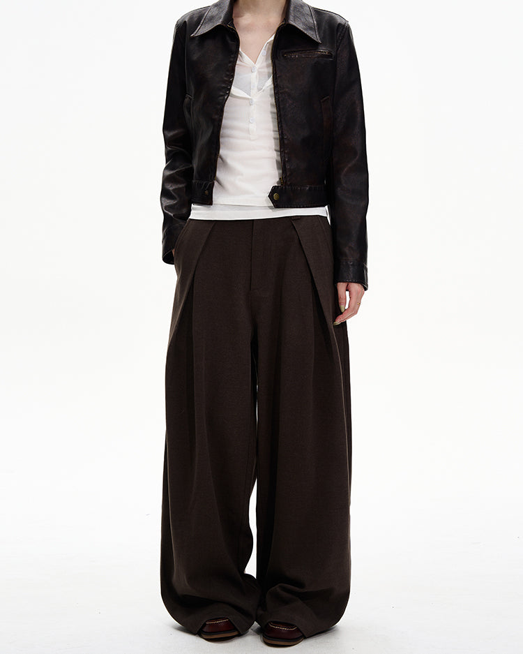 MADWITCH PLEAT DRAPE TROUSERS #UTU038