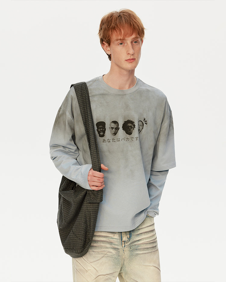 MADWITCH WASHED GRAPHIC TEE #T632