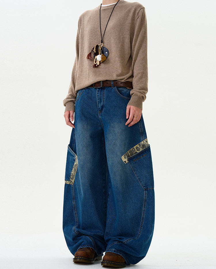 MADWITCH CAMOUFLAGE PATCHWORK PANTS #L467