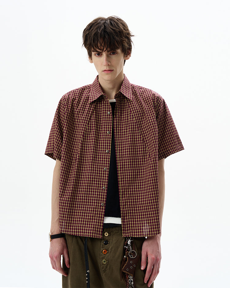 MADWITCH VINTAGE CHECKERED SHIRT #CW1201