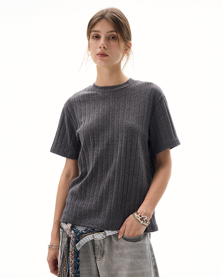 MADWITCH CLASSIC CREW KNIT TSHIRT #R2409