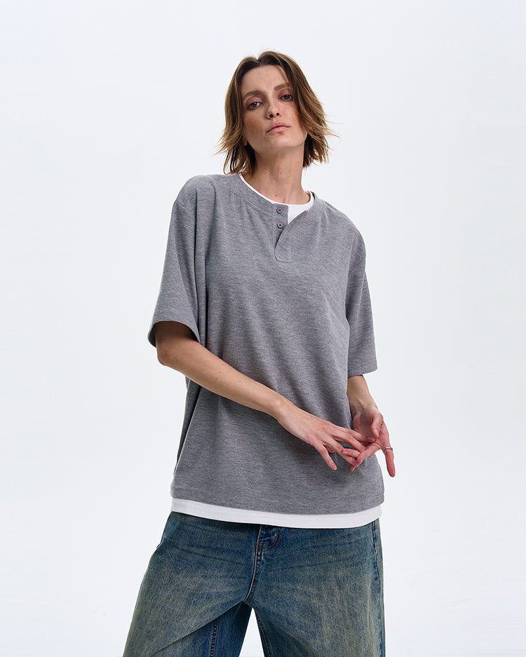 MADWITCH LAYERED DESIGN SHIRT #AW2549