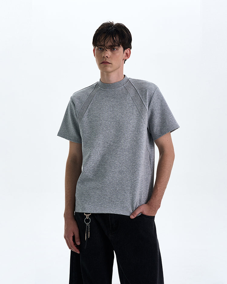 MADWITCH BOXY STRAIGHT SHOULDER T-SHIRT #XY24002