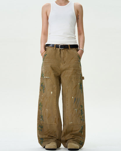 MADWITCH STRAIGHT LEG LOGGER PANTS #D1669