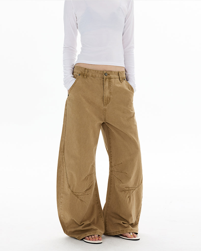 MADWITCH DECONSTRUCTED WASHED WIDE PANTS #DR7701