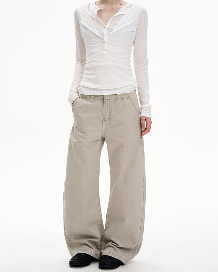 MADWITCH CLEAN SLUNG TROUSERS #CK3573