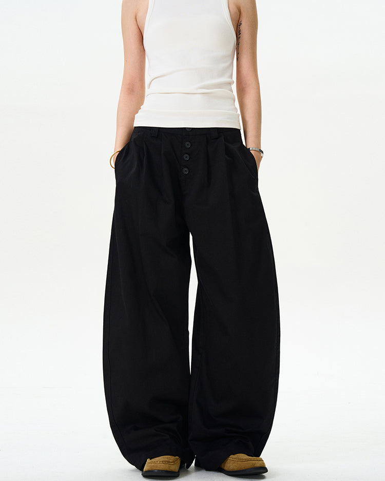 MADWITCH BUTTON-FLY BAGGY CASUAL PANTS #CK6613