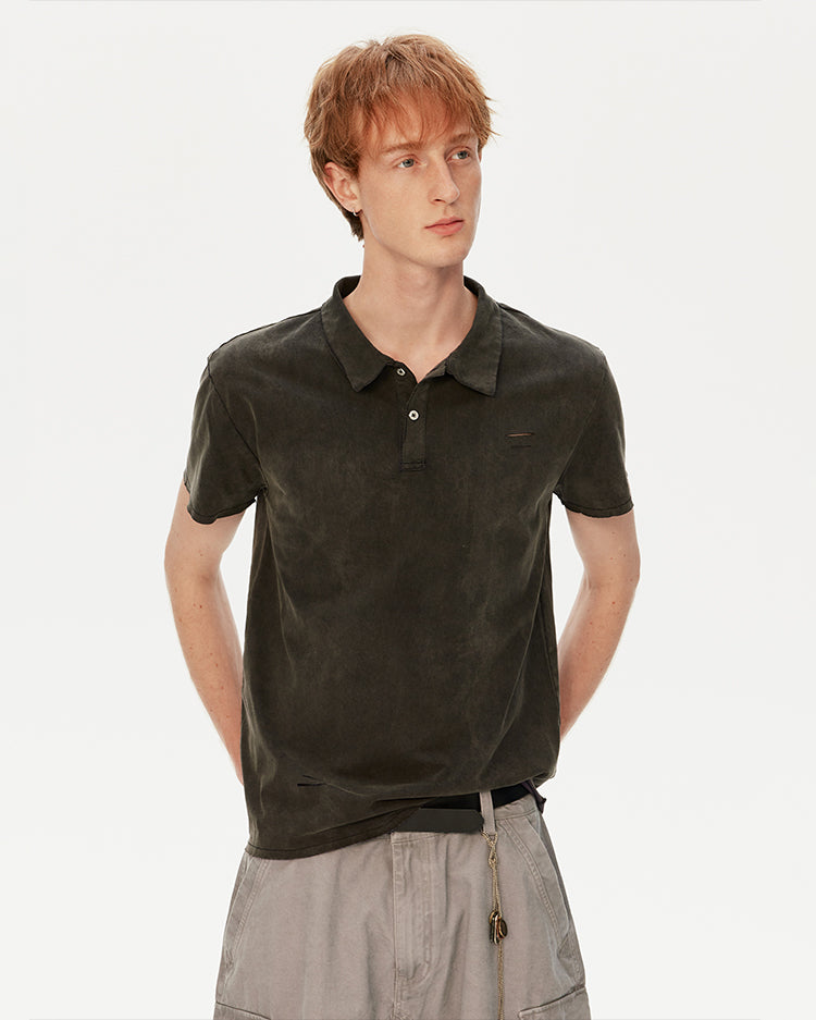 MADWITCH DISTRESSED WASHED TEE #AW26046