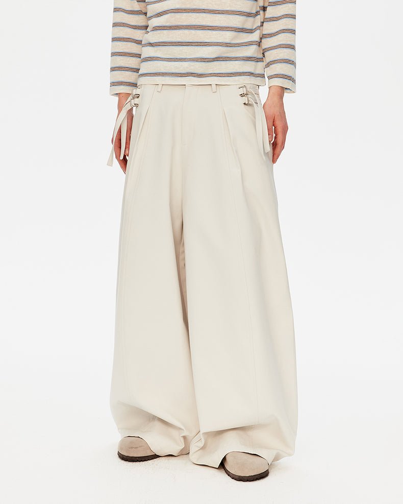 MADWITCH WIDE DRAPED TROUSERS 56013K - MadWitch Store