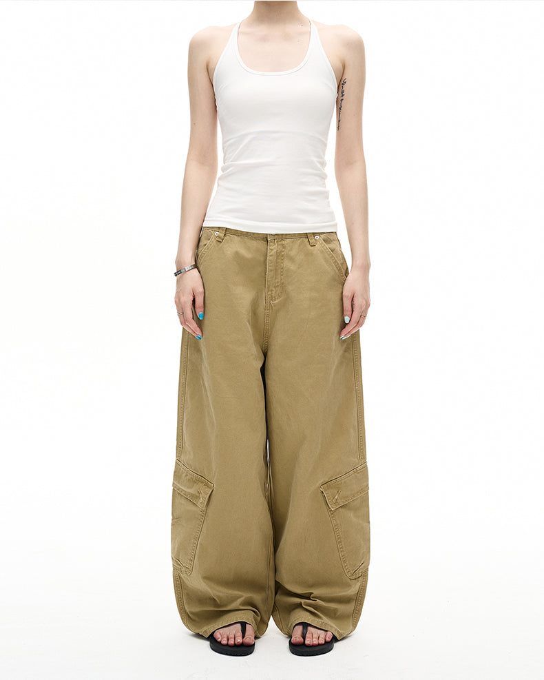MADWITCH VINTAGE WASHED CARGO PANTS #4670