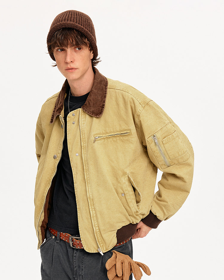 MADWITCH COLORBLOCK WORKWEAR BOMBER JACKET #CW1329