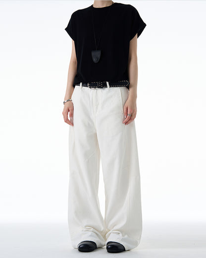 MADWITCH DISTRESSED WIDE LEG PANTS #CK3539