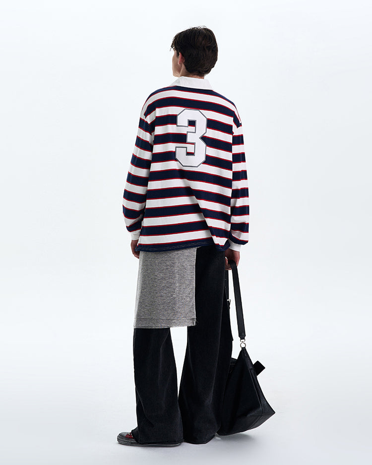 MADWITCH COLORBLOCK STRIPED LONG SLEEVE TEE #T56