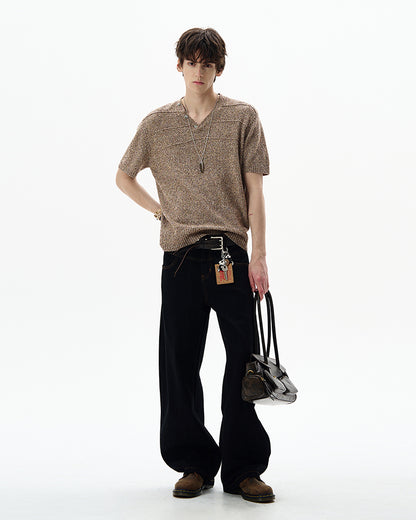 MADWITCH ELEGANT V-NECK TEE #YF897