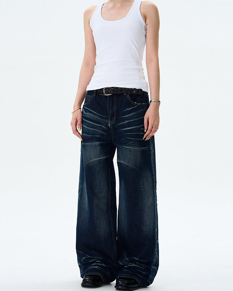 MADWITCH RUCHED HIGH-STREET JEANS #25176