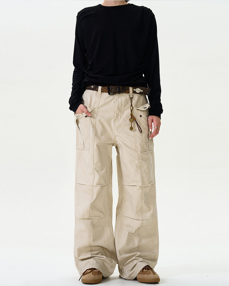 MADWITCH STRAIGHT-LEG CARGO PANTS #F9028