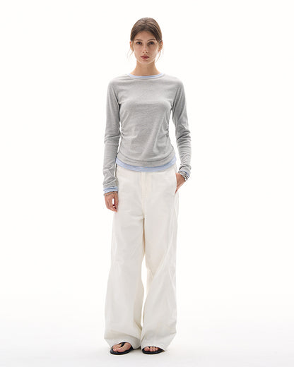 MADWITCH WAIST-CINCH STRIPED TOPS #DD3350