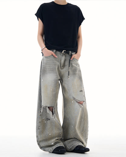 MADWITCH UNISEX RELAXED FIT DENIM PANTS #FX080