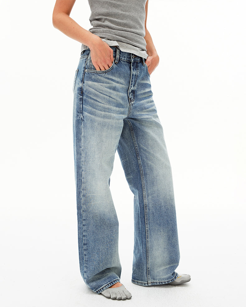MADWIT WASHED STRAIGHT JEANS #GP9791