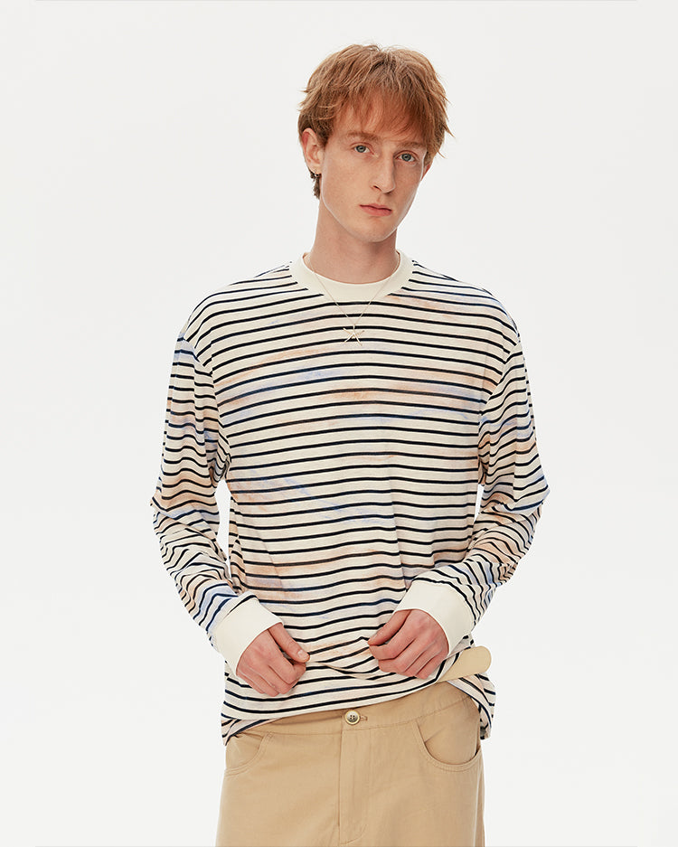 MADWITCH STRIPE LONG SLEEVE TEE #26009