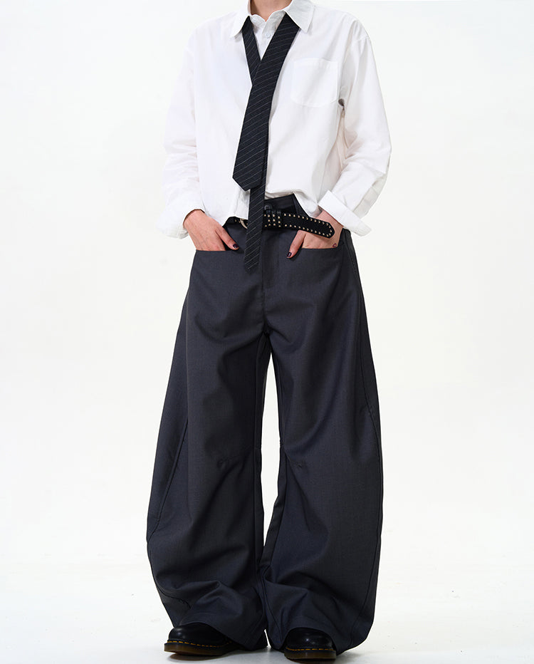 MADWITCH SLIM FIT CURVED CUT DRESS PANTS #CK6586