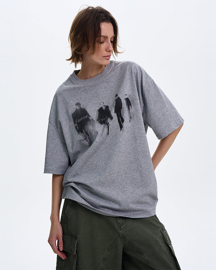 MADWITCH VERSATILE VIBE PRINT T-SHIRT #329