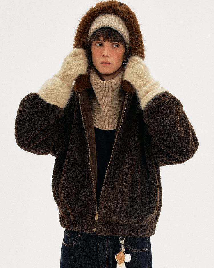 MADWITCH SHEAR HOODED COAT #BBXM026