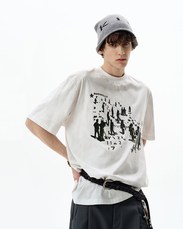 MADWITCH ARTISTIC PRINTED TEE #25707
