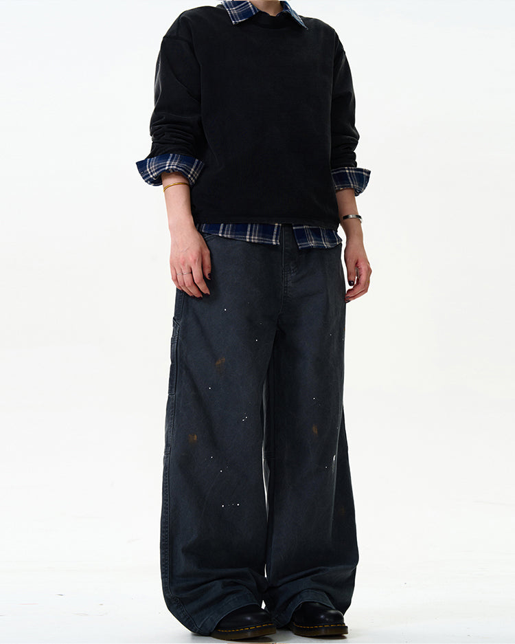 MADWITCH STREET STYLE STRAIGHT-LEG JEANS #CK3355