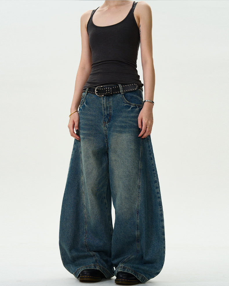 MADWITCH ANKLE-WRAPPED VINTAGE DENIM #24128