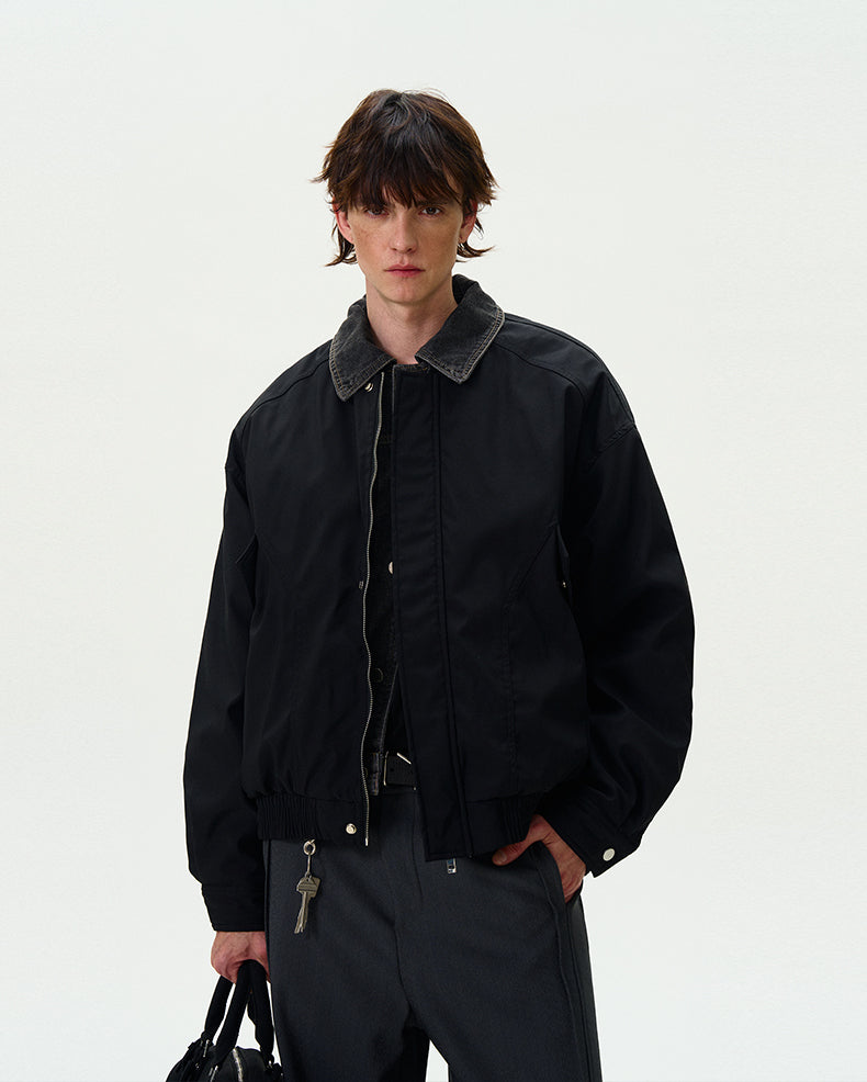 MADWITCH PATCHWORK LOOSE DOWN JACKET #18985