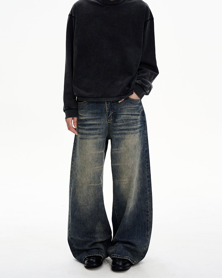 MADWITCH VINTAGE WIDE JEANS #8612