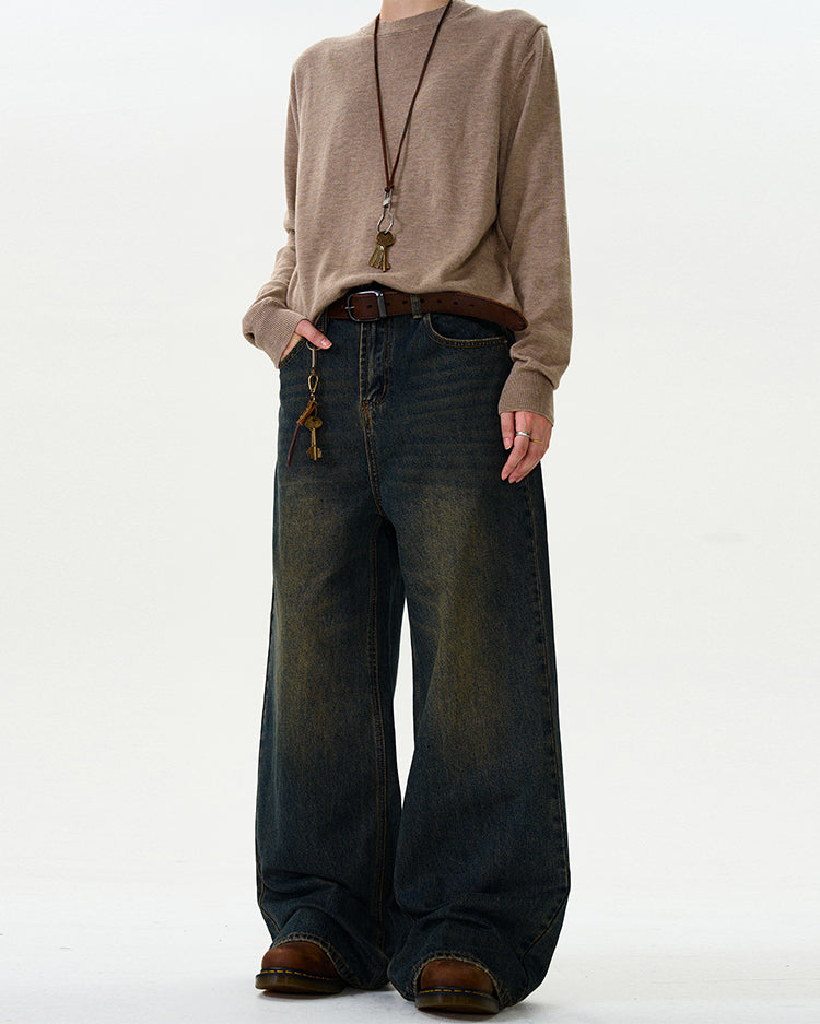 MADWITCH VINTAGE LOOSE-FIT JEANS #K3350