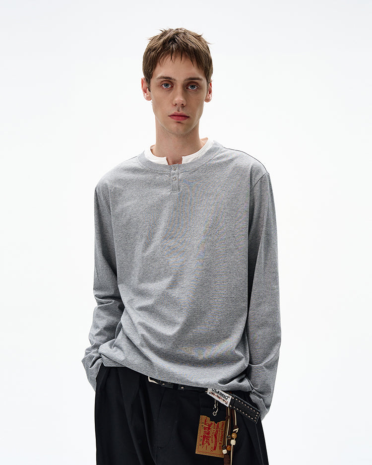 MADWITCH CLEAN FIT FAUX LAYERED SHIRT #RT30