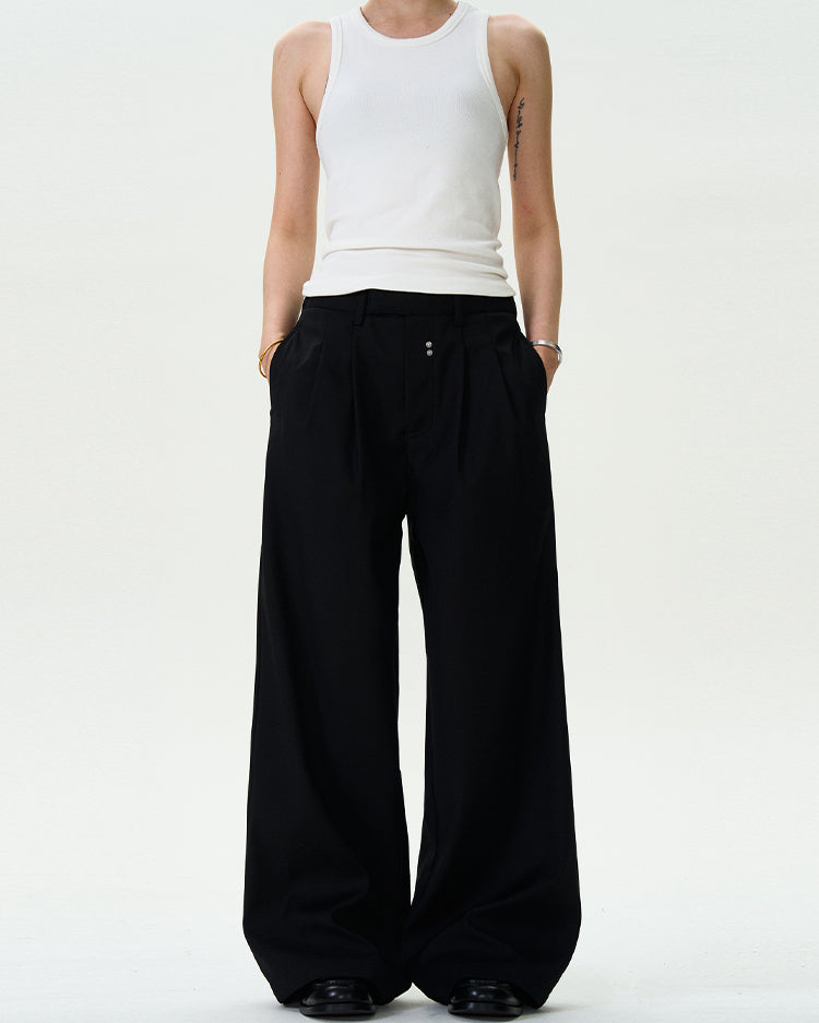 MADWITCH CASUAL STRAIGHT LEG TROUSERS #CK6619