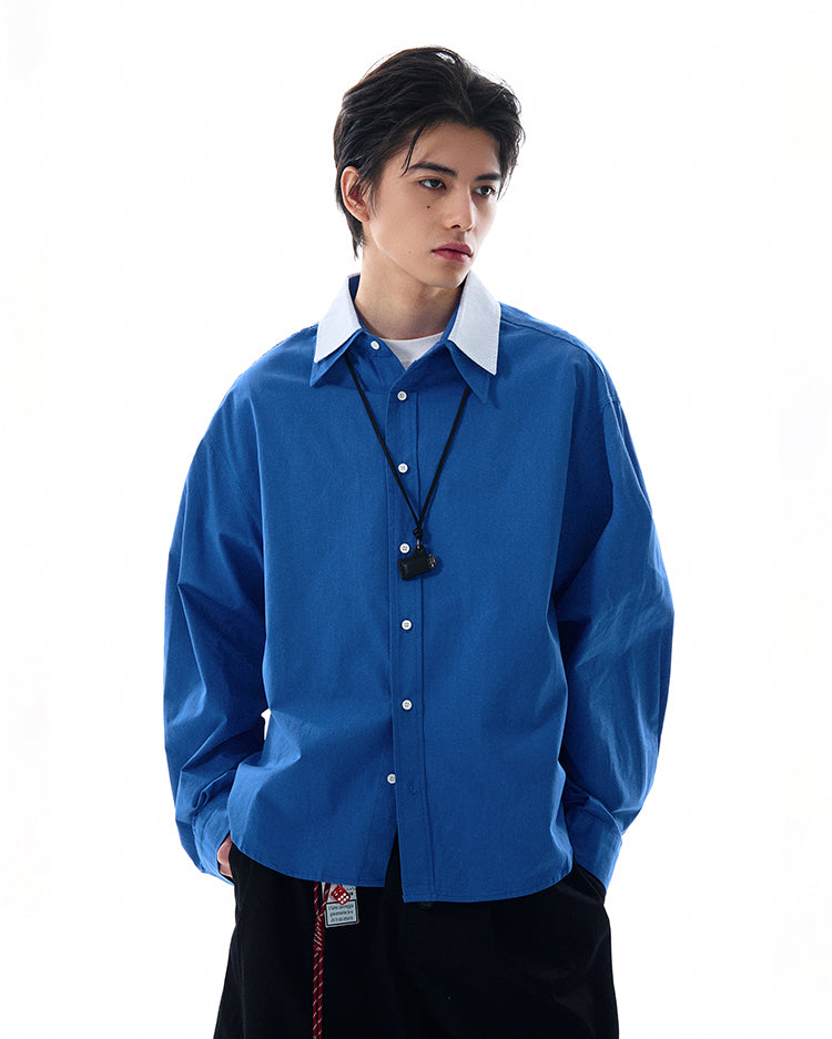 MADWITCH LOOSE SOLID COLOR SHIRT #RC140