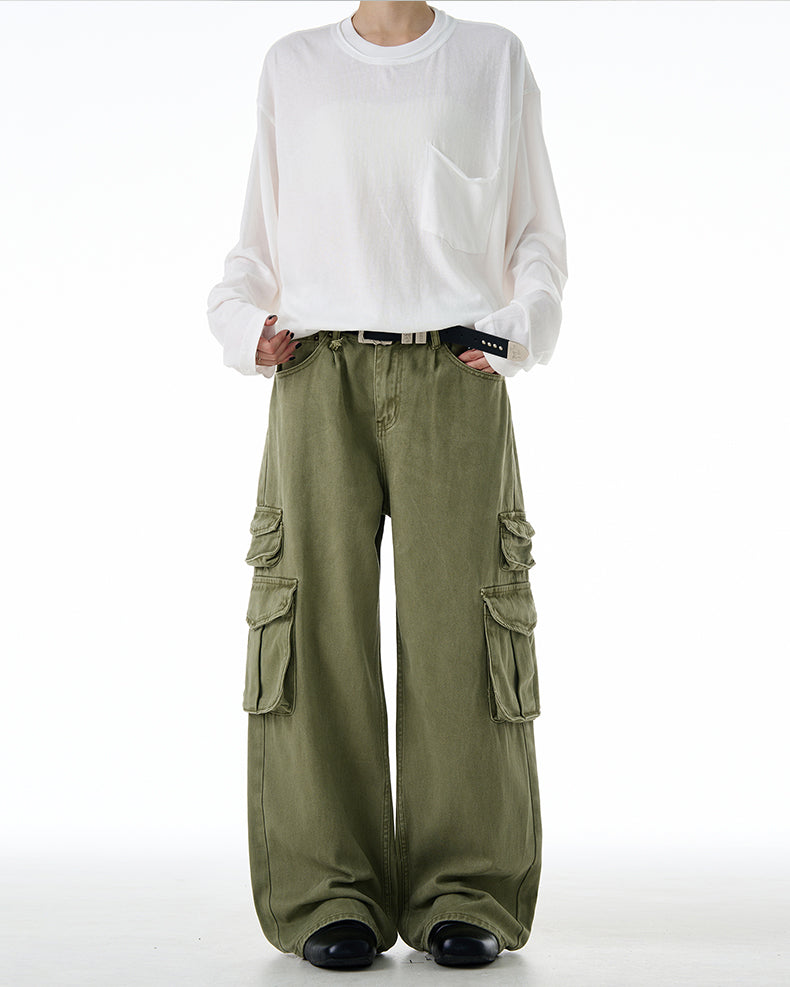 MADWITCH MULTI-POCKET CARGO PANTS #CK3397