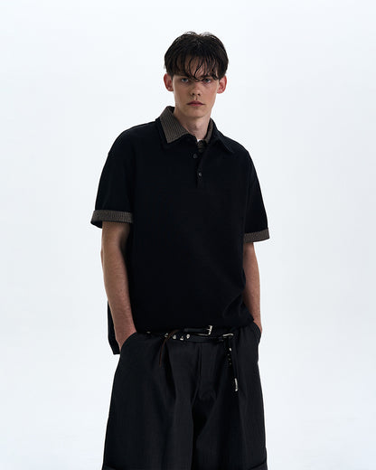 MADWITCH PLAID TURN-DOWN COLLAR SHORT SLEEVE SHIRT #C1768C25