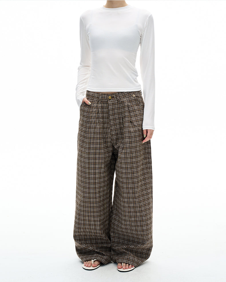 MADWITCH PLEAT TWEED PANTS #C950