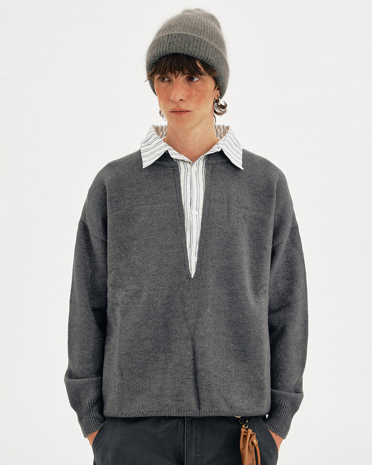 MADWITCH LAYER COLLAR SWEATER #1141