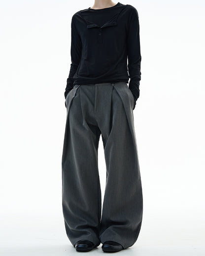 MADWITCH UNISEX WIDE LEG STRAIGHT DRESS PANTS #C915