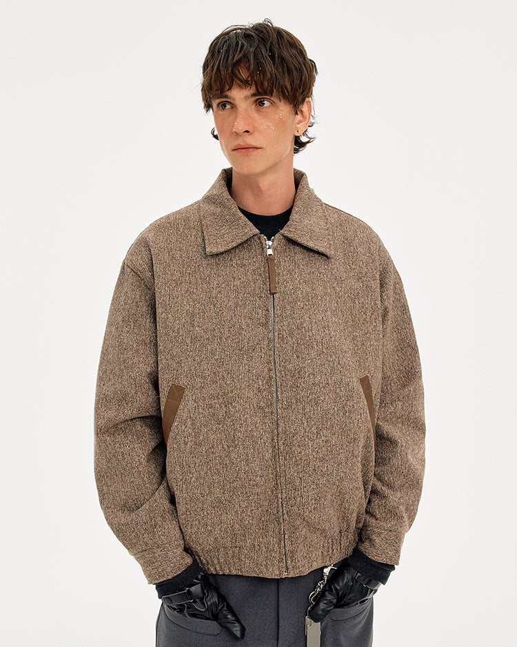 MADWITCH NOTCHED COLLAR QUILTED OVERCOAT #OY2557