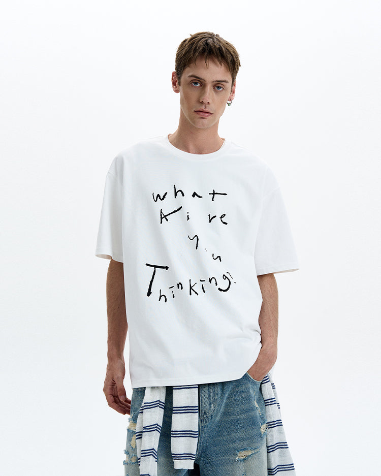 MADWITCH HAND DRAWN GRAPHIC TEE #UT007