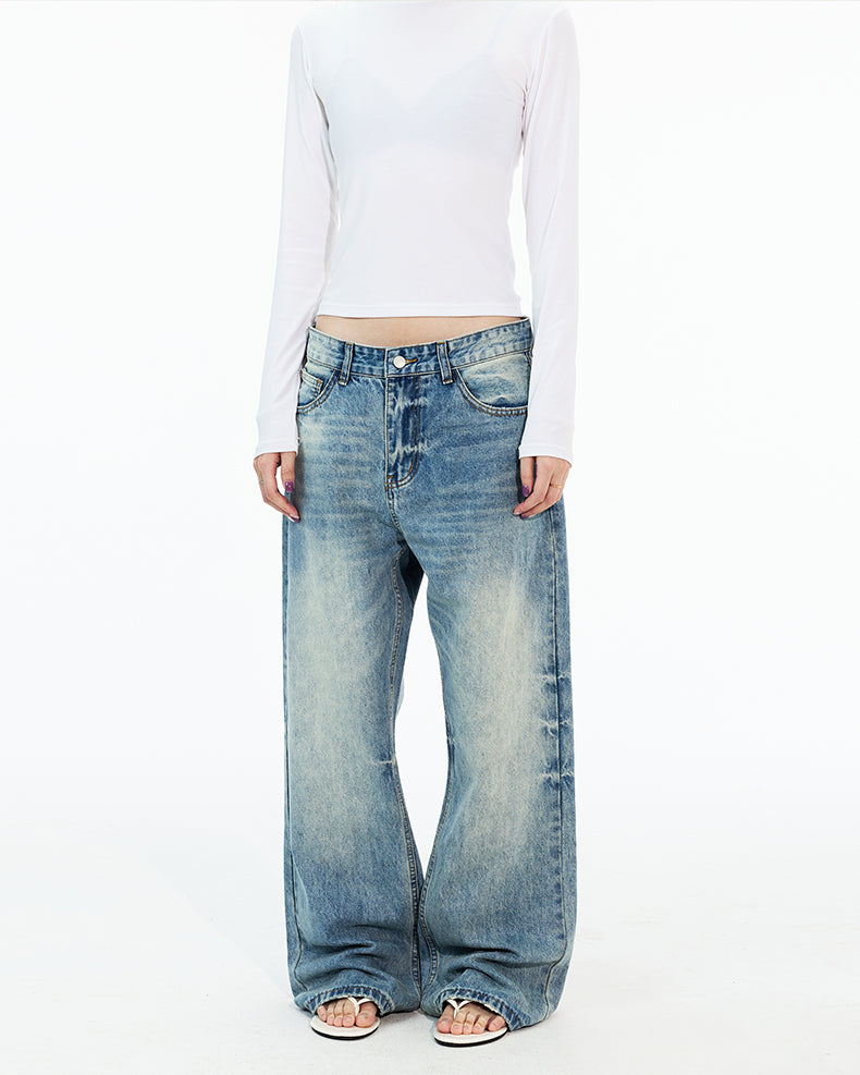 MADWITCH FADED STRAIGHT LEG JEANS #G6927