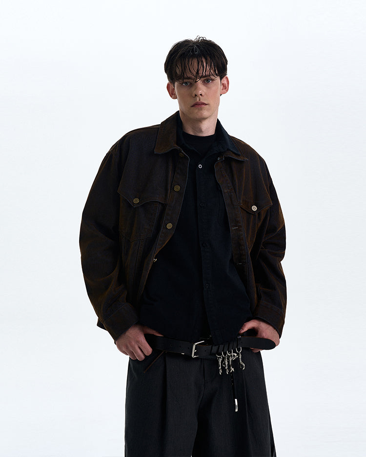 MADWITCH VINTAGE HEAVY-DUTY WORKWEAR JACKET #G6813