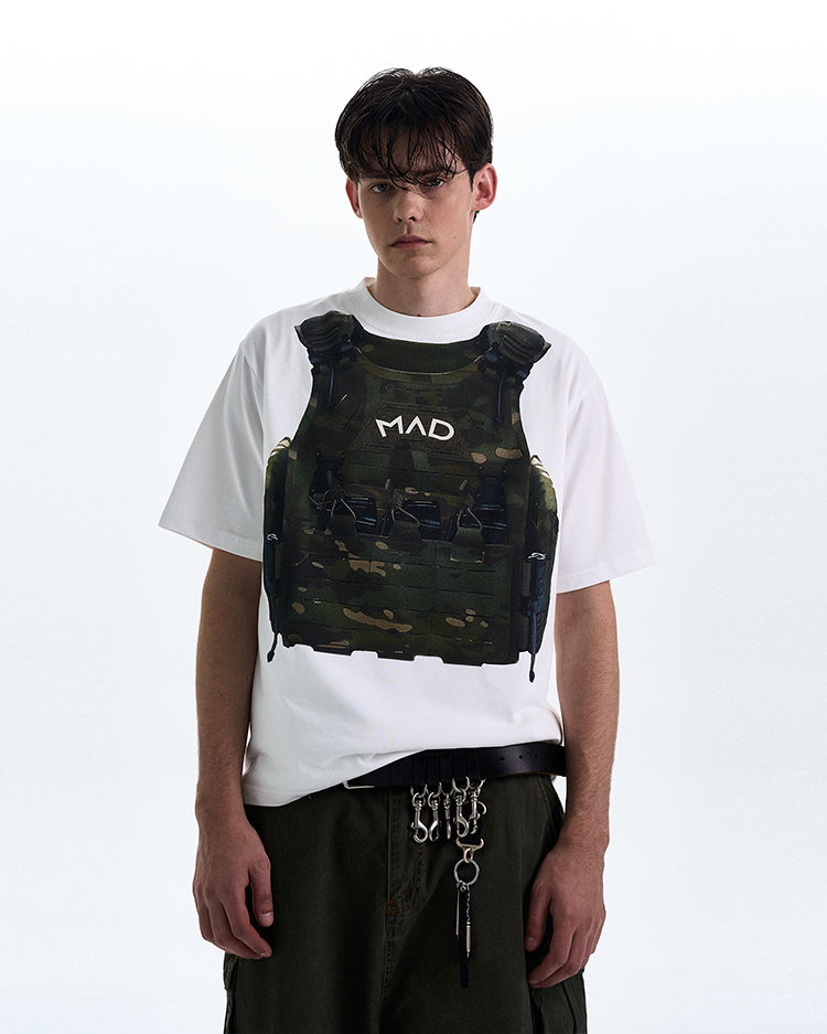 MADWITCH ORIGINAL VEST PRINT T-SHIRT #MD4172