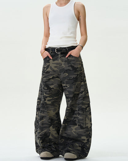 MADWITCH MULTI-POCKET CAMO WORK PANTS #G6611